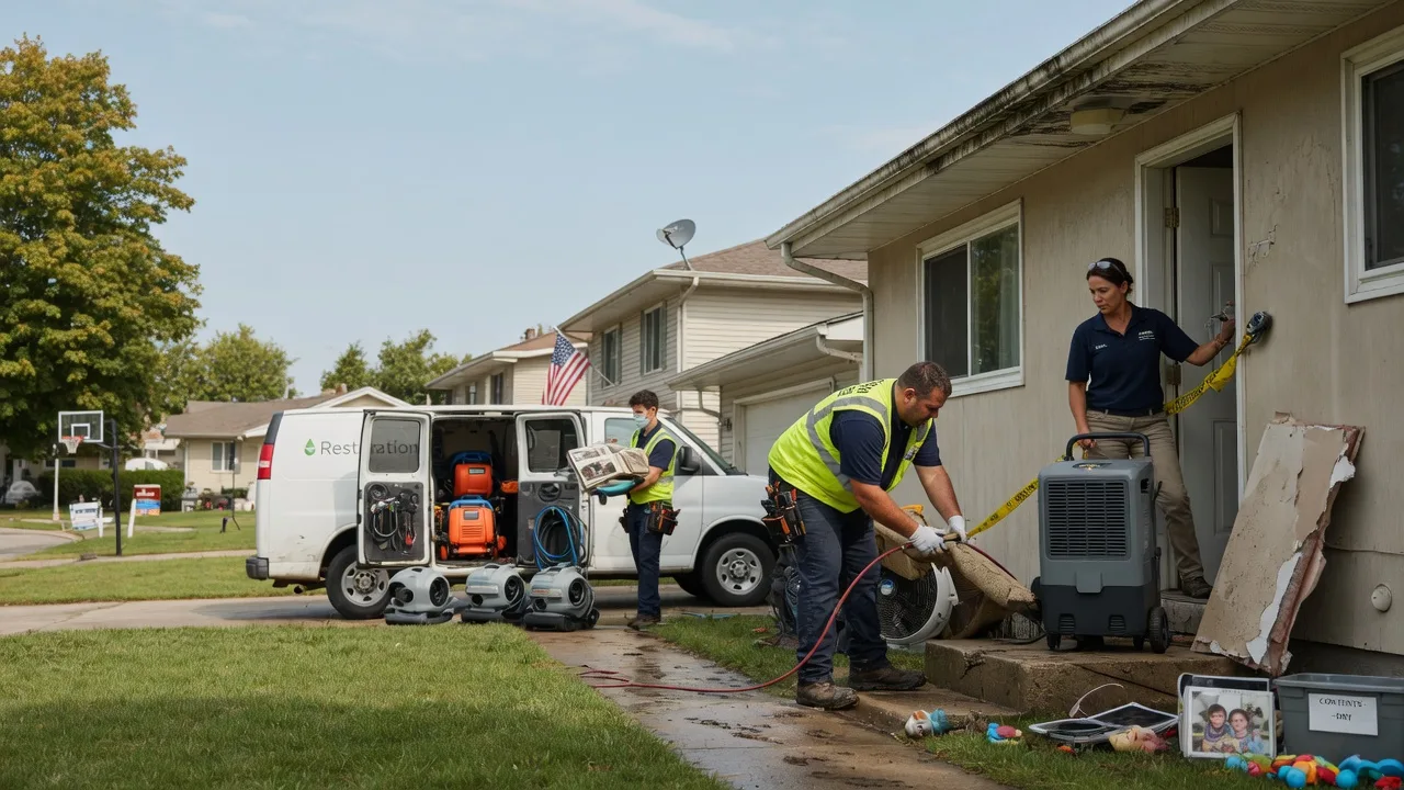 Water Damage Restoration in Shobonier, IL near me